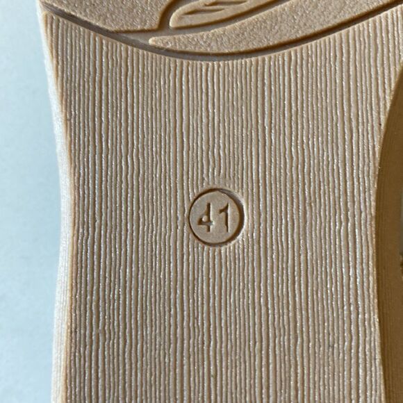 NEW! Gorgeous Duo Mei Zy Yuan Rhinestone Gold Sandals Size 41 - Picture 9 of 9